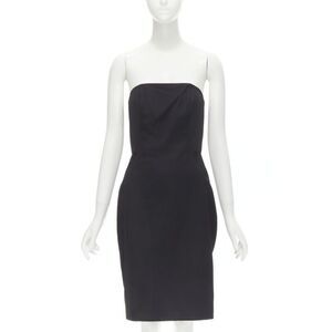 Alexander Wang Corset Strapless Leather Dress